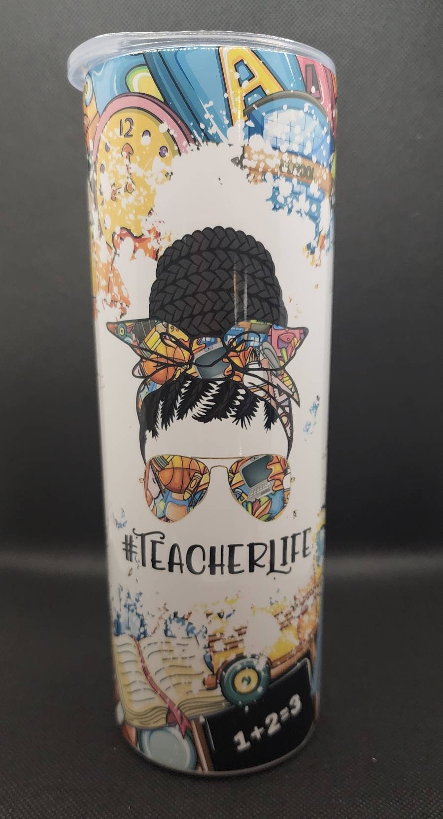 Teacher Life - 20oz Tumbler with straw and lid