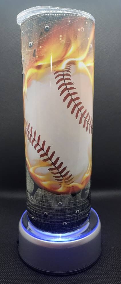 Flaming Baseball - 20 oz Tumbler