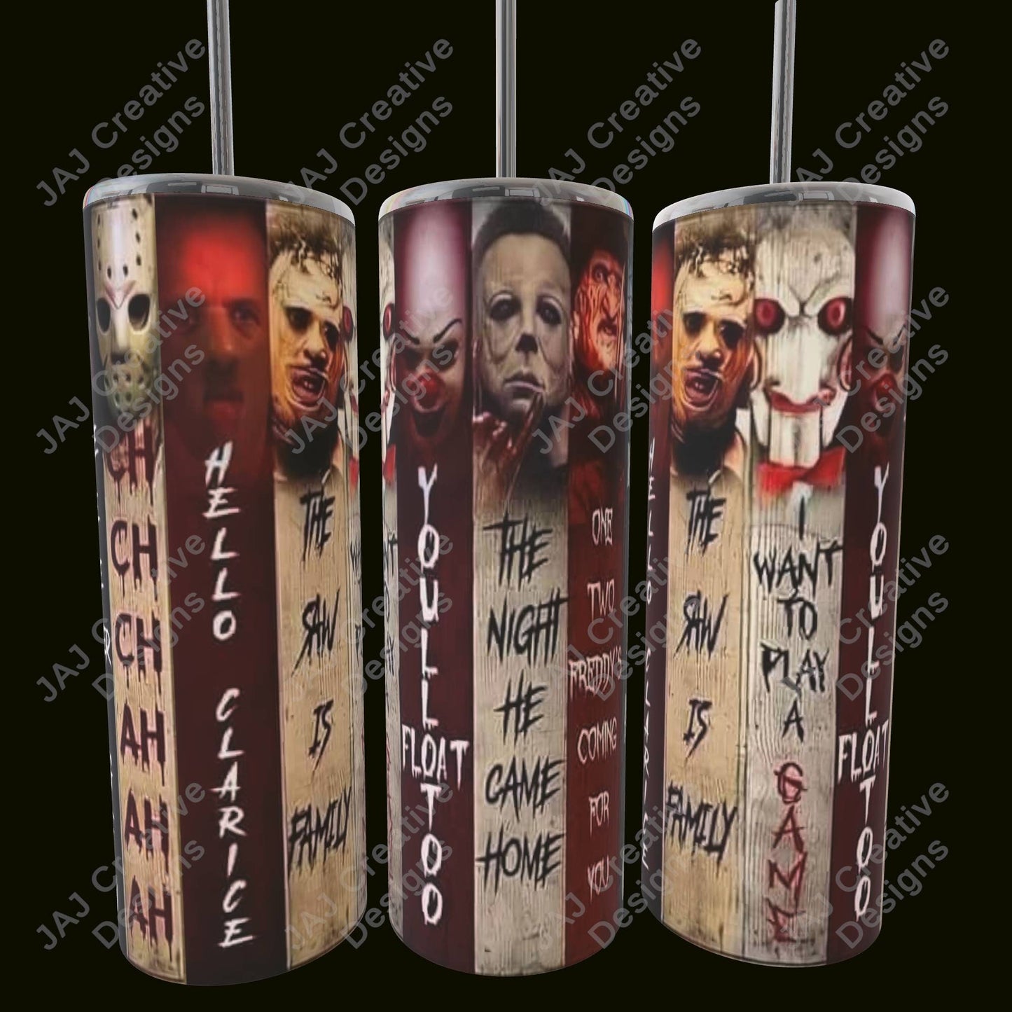Scary Halloween  - 20oz Tumbler with lid and straw